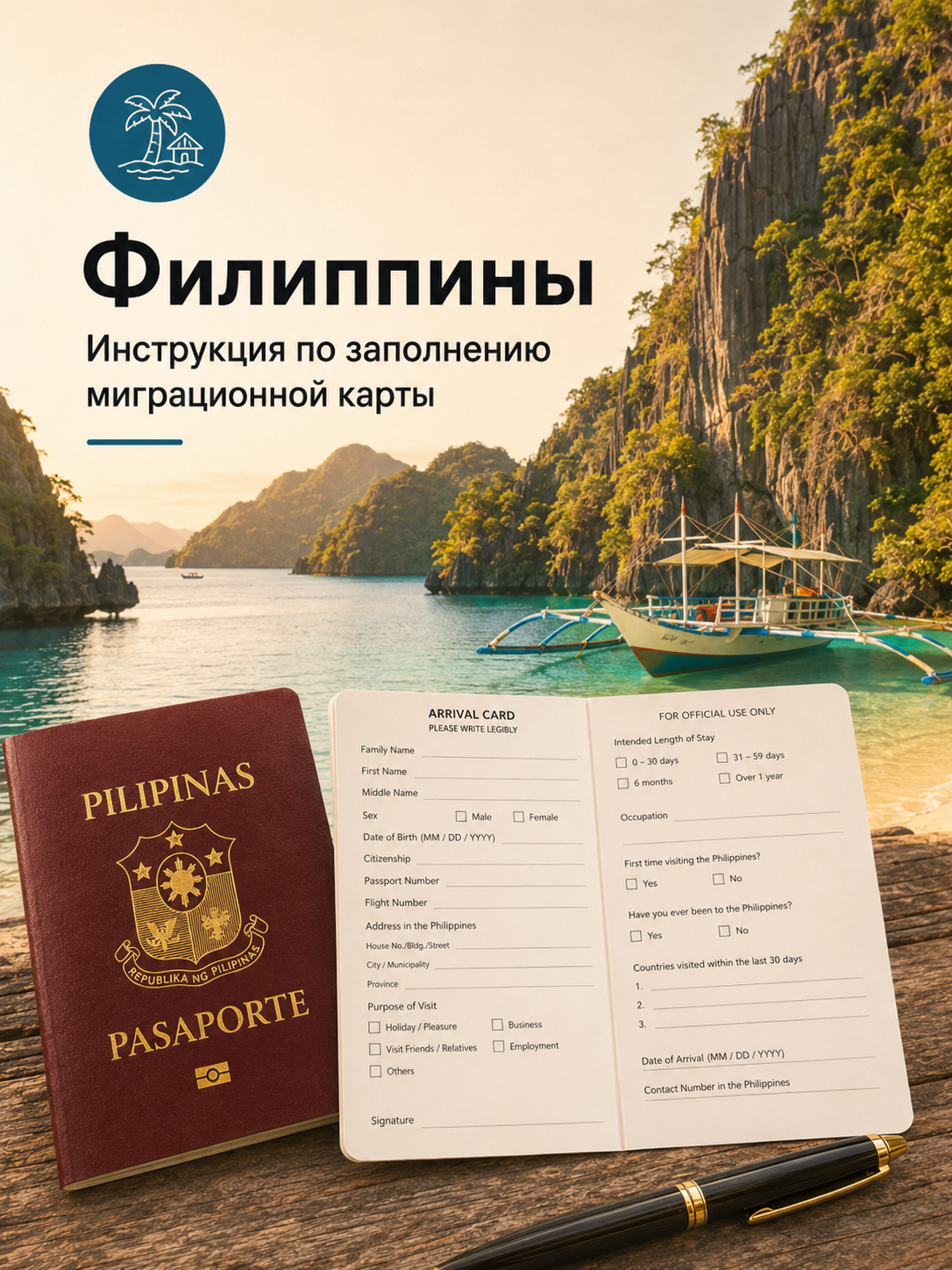 Инструкция по заполнению миграционной карты Филиппин