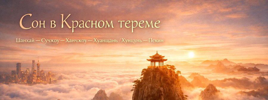 🦁 [Наследие] Тур: "Сон в Красном Тереме" (авиаперелет включен в стоимость тура)