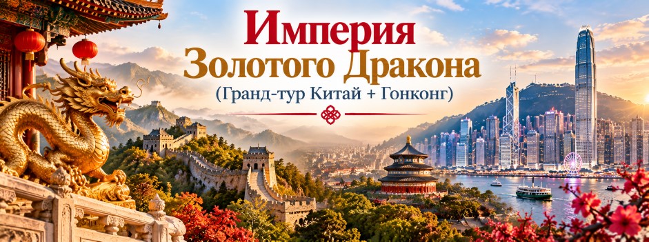 Тур: "Империя Золотого Дракона (Гранд-тур Китай + Гонконг)