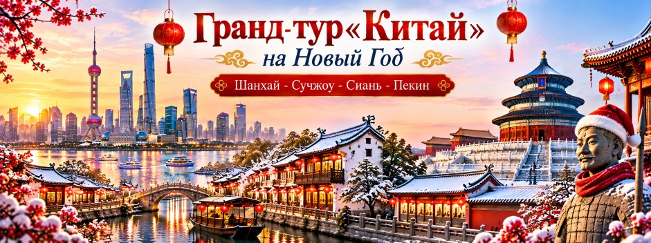 Гранд-тур "Китай", 10 дней на Новый Год, вылет 26.12.2026