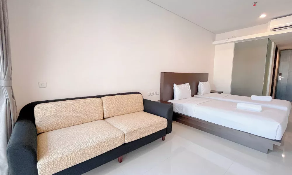 Modern Furnished Studio (No Kitchen) Apartment At Skales Residence Nusa Dua Bali