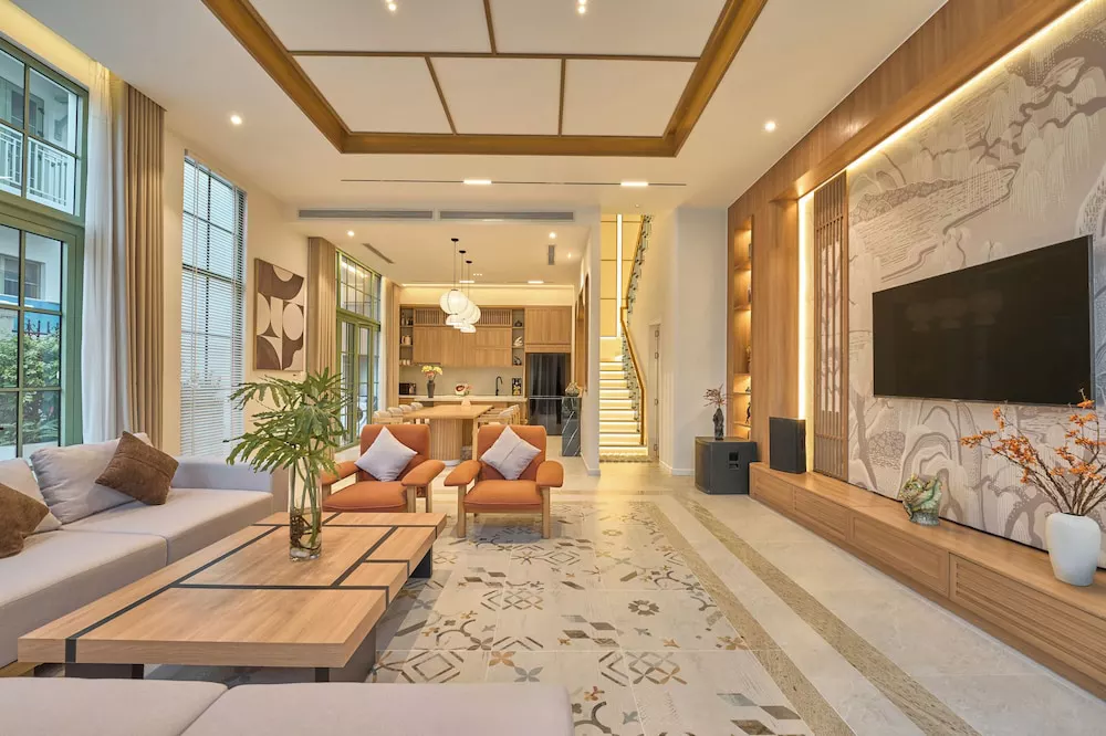 Вилла с 4 спальнями класса делюкс с балконом и видом на сад