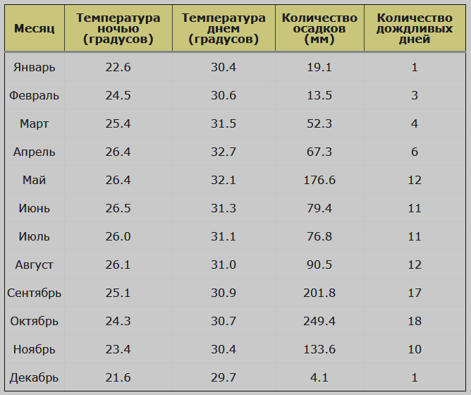 Паттайа: сезон для отдыха по месяцам